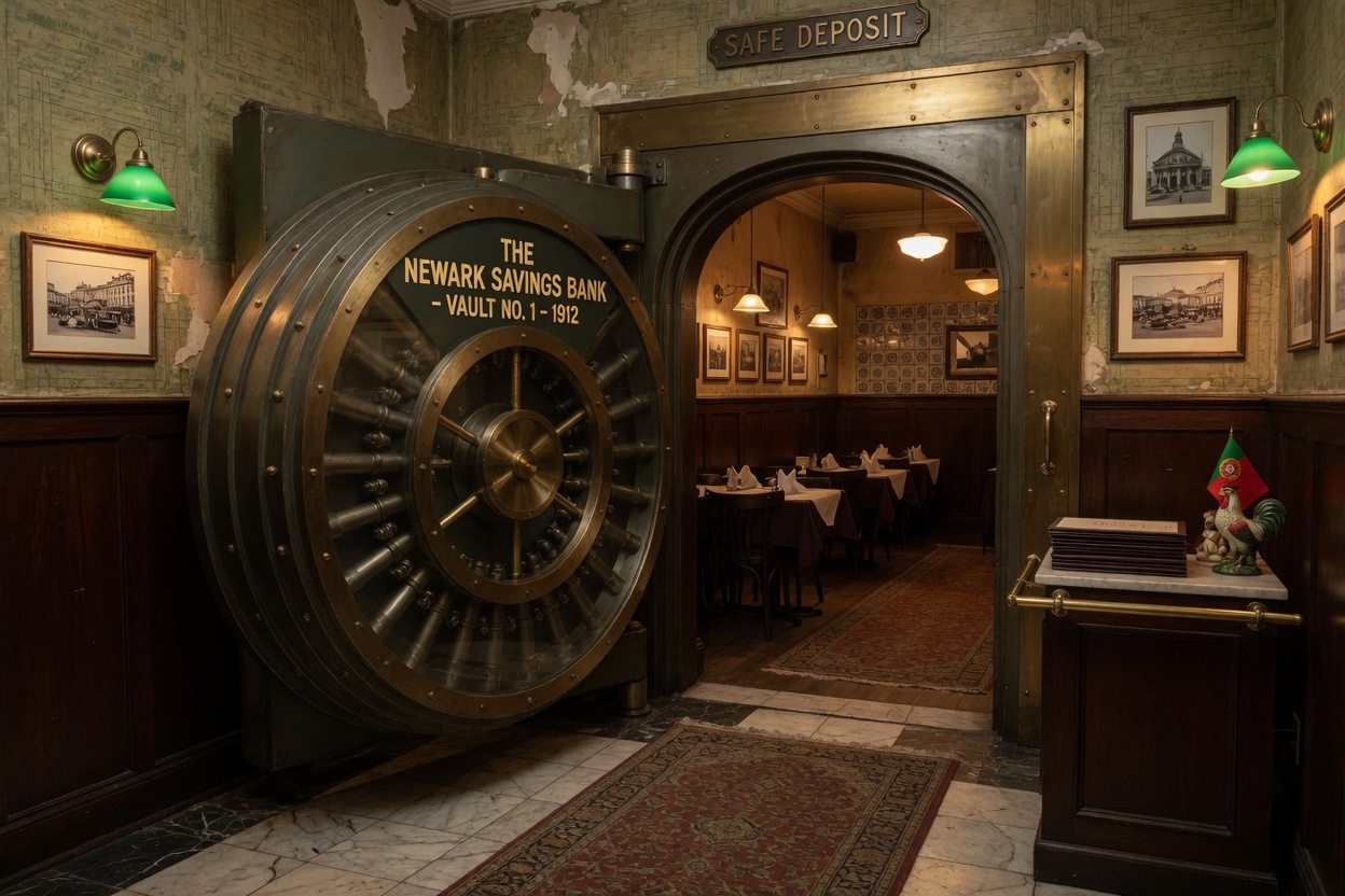 The old bank vault in the foyer